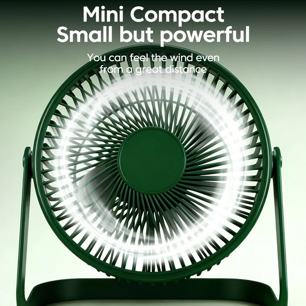 Portable Mini USB Rechargeable Desk Fan – Quiet Personal Cooling Fan for Home & Office