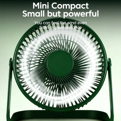 Portable Mini USB Rechargeable Desk Fan – Quiet Personal Cooling Fan for Home & Office