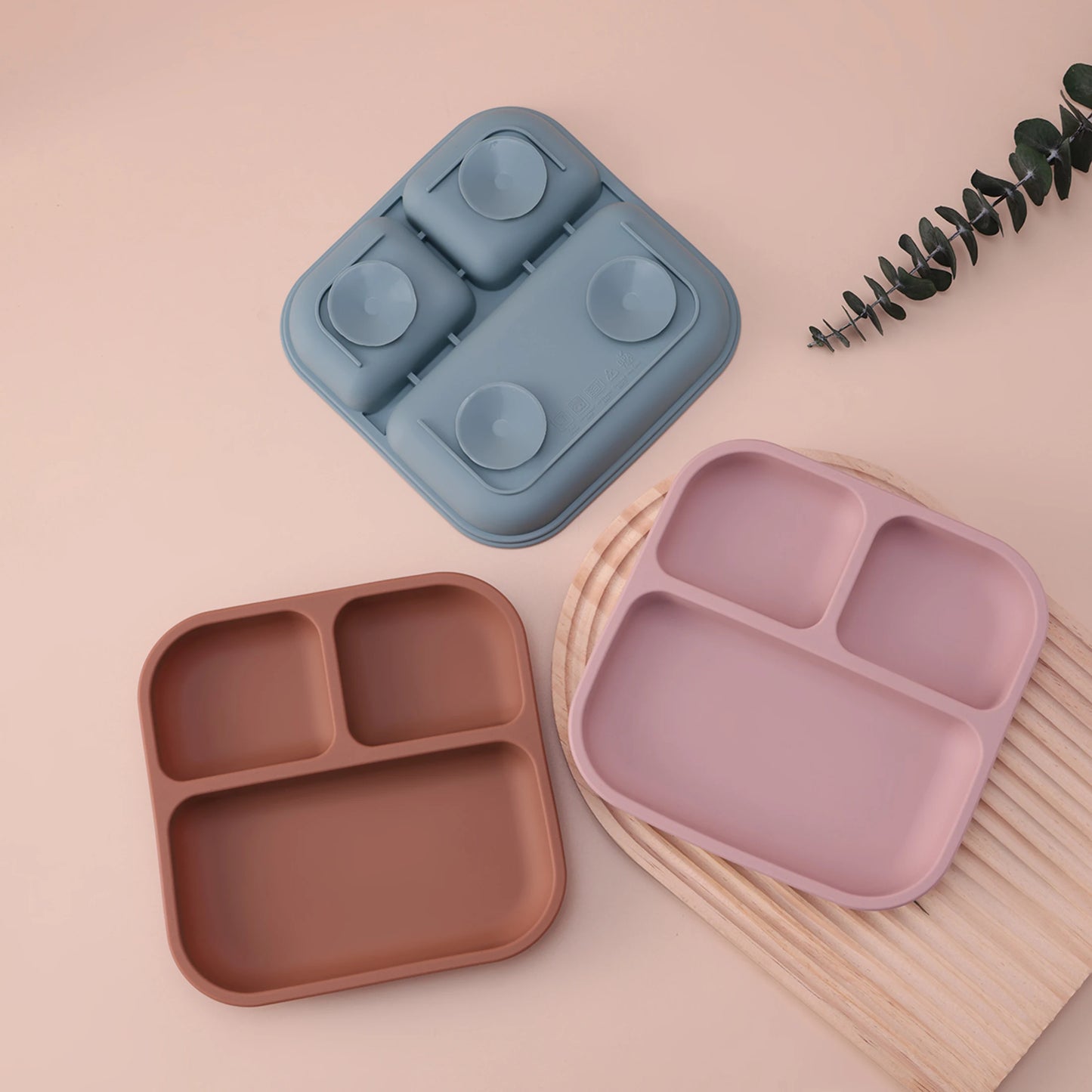 Silicone Suction Divided Baby Plate – BPA-Free Toddler Meal Tray