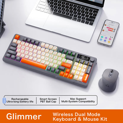 M96 Wireless Gaming Keyboard – Smart Screen Mechanical-Style Keyboard