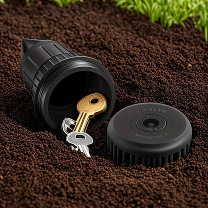 Hidden Sprinkler Key Safe – Outdoor Concealed Spare Key & Valuables Storage Box