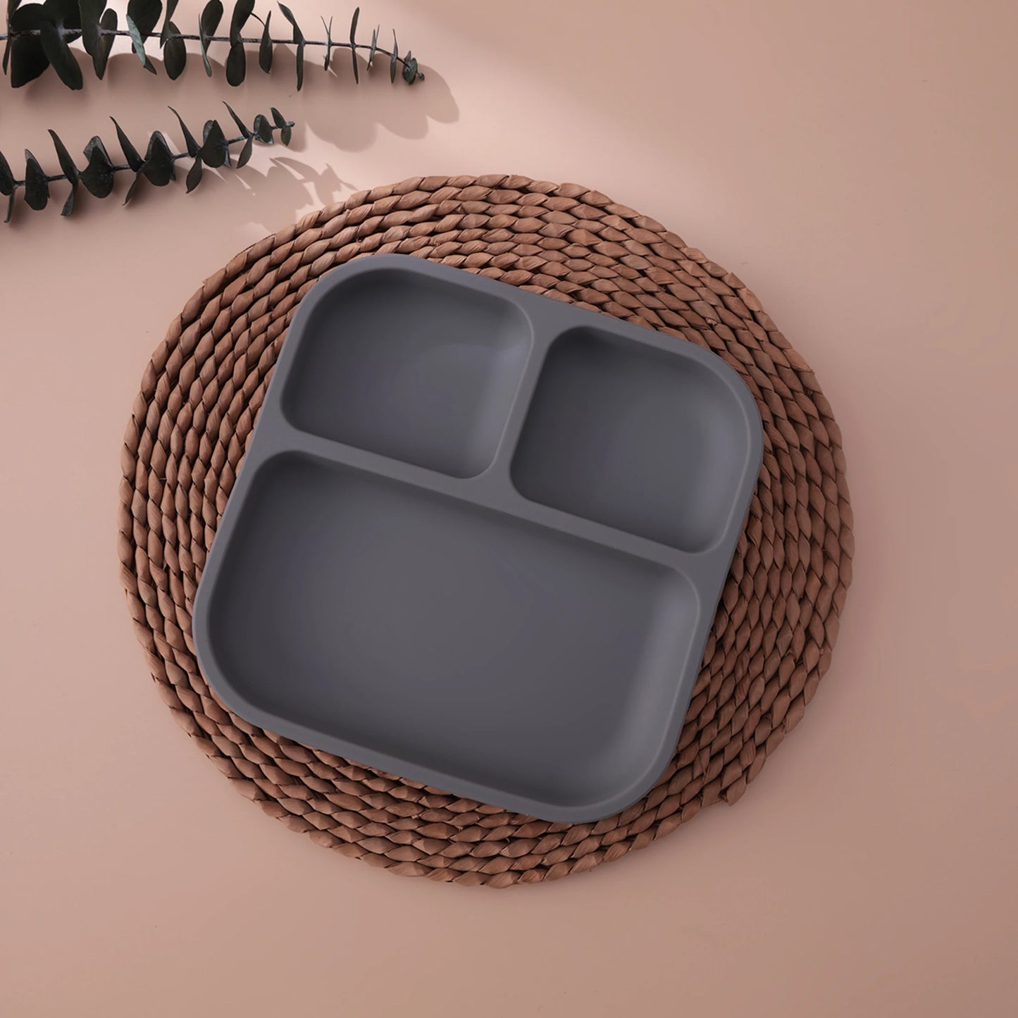 Silicone Suction Divided Baby Plate – BPA-Free Toddler Meal Tray