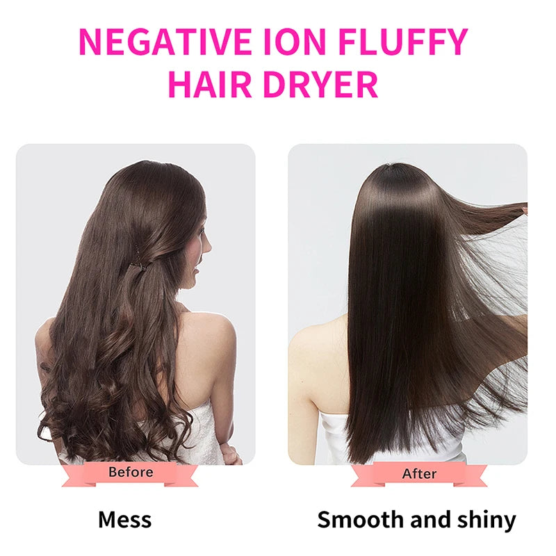 3-in-1 Hot Air Hair Dryer Brush – Ionic Blow Dryer, Straightener & Styling Comb