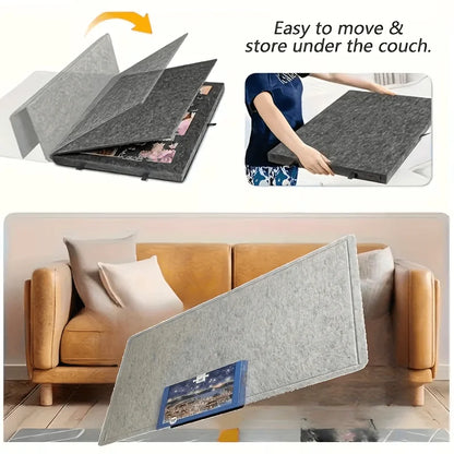 Portable Puzzle Board with Felt Mat – 1000 Piece Puzzle Table