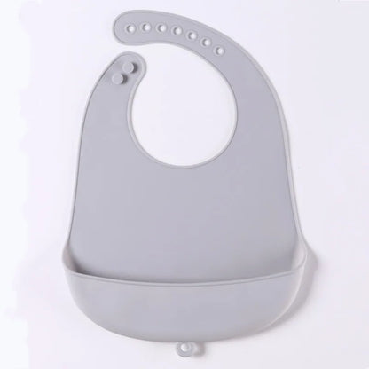 Silicone Baby Bib – Waterproof Food Catching Feeding Bib