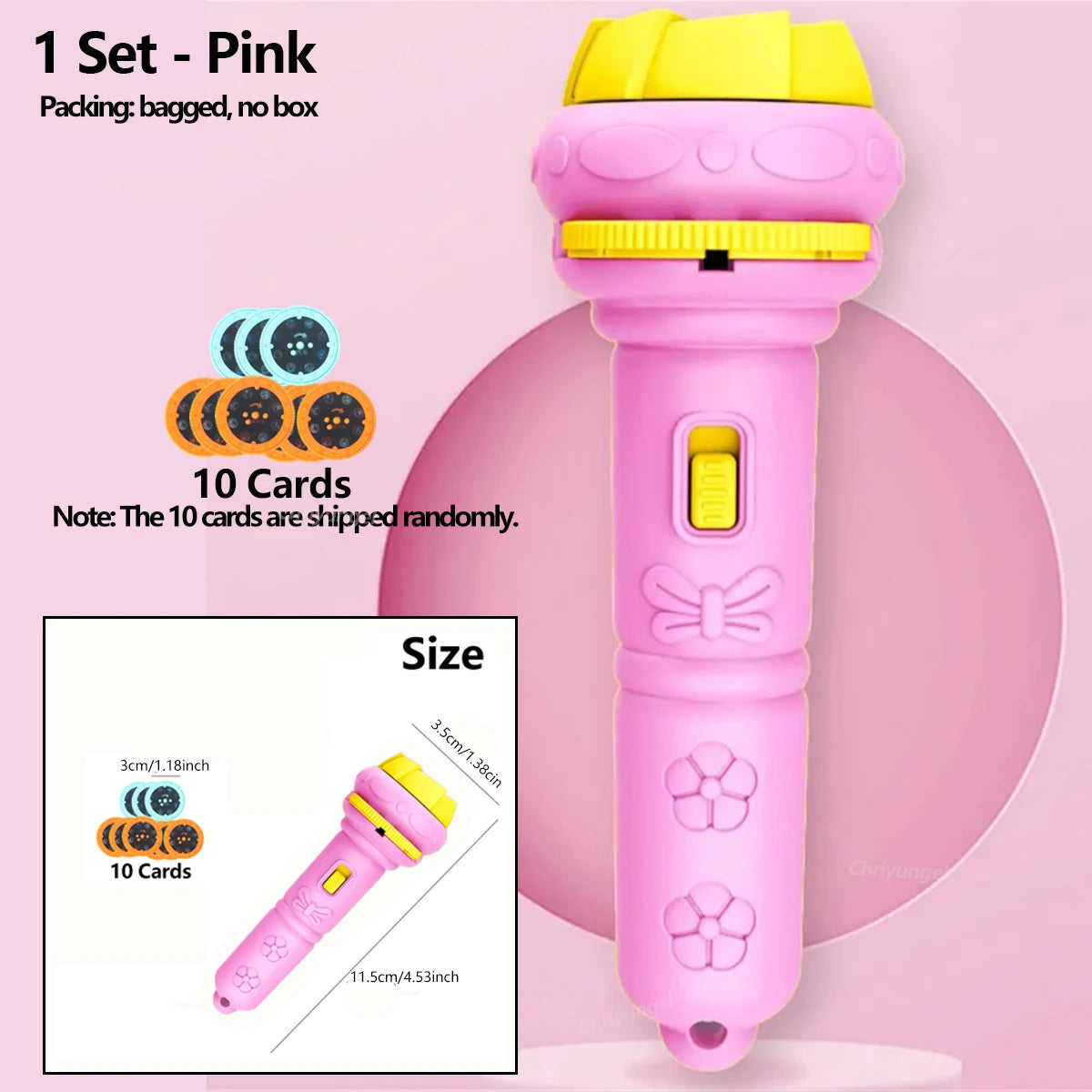 Cartoon Projection Flashlight for Kids – Educational Bedtime Toy
