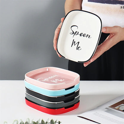 Ceramic Spoon Rest – Heat-Resistant Kitchen Utensil Holder for Stovetop & Countertop
