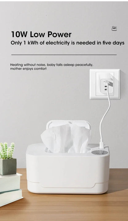 Portable Baby Wipe Warmer with LED Temperature Display