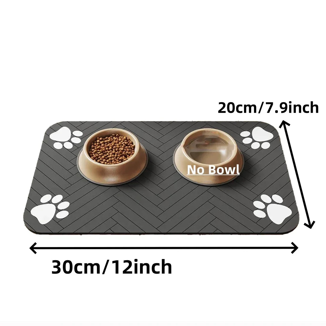 Absorbent Pet Feeding Mat – Waterproof Non-Slip Dog & Cat Placemat