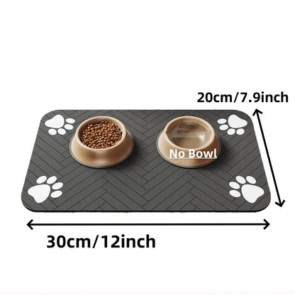 Absorbent Pet Feeding Mat – Waterproof Non-Slip Dog & Cat Placemat
