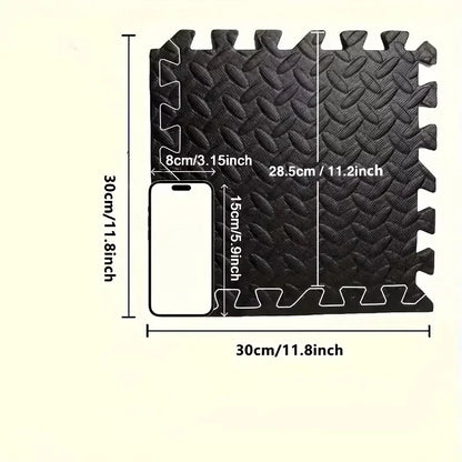 16-Piece Interlocking Gym Floor Mats – 10mm EVA Foam Exercise & Floor Protection Tiles