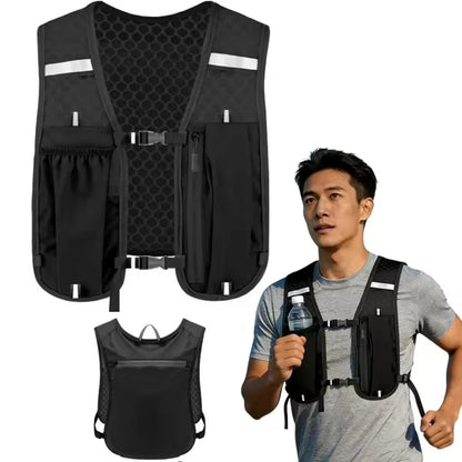 Lightweight Running Hydration Vest – Breathable Sports Backpack for Running, Hiking & Cycling