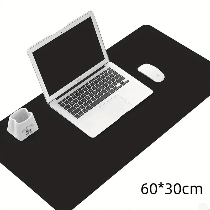PU Leather Desk Mat – Waterproof Office Desk Protector & Large Mouse Pad (60 × 30cm)