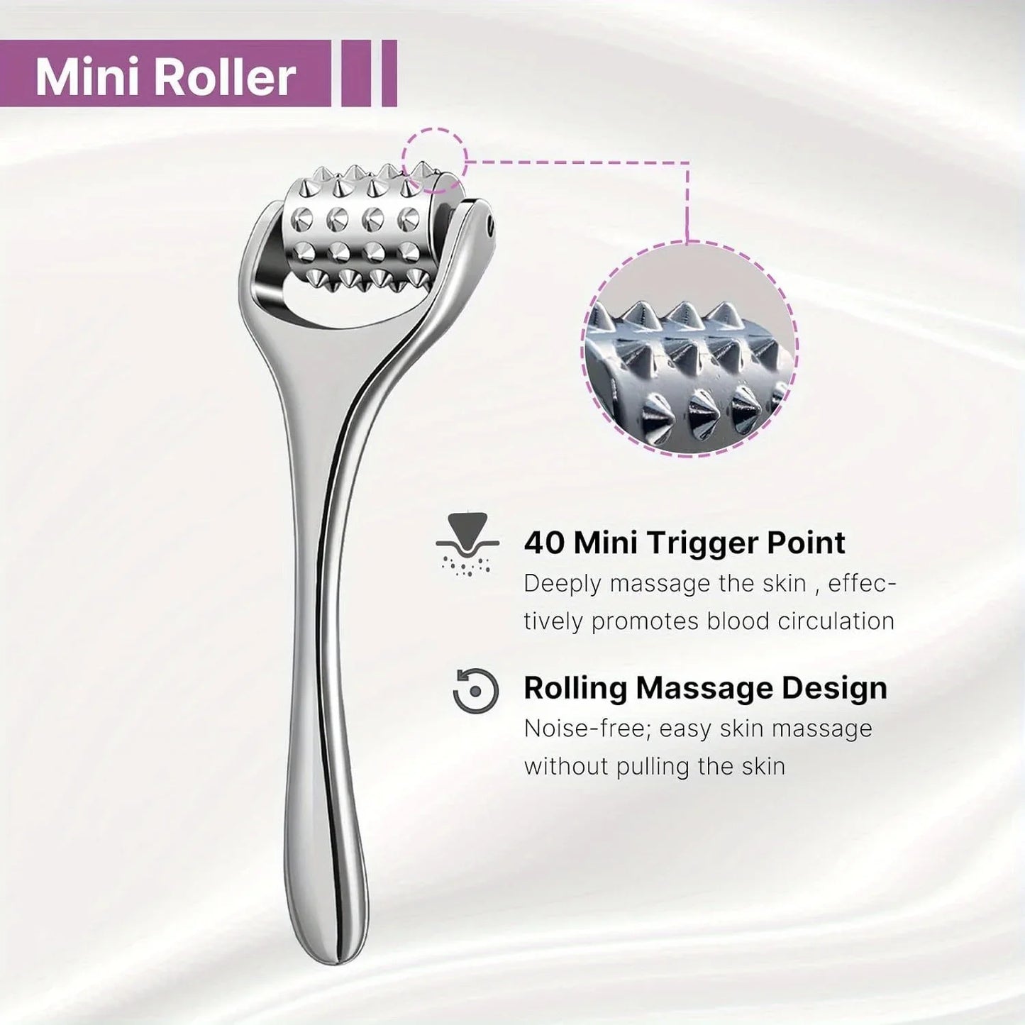 Stainless Steel Ice Roller Beauty Stick – Cooling Face & Eye Massager for Daily Skincare