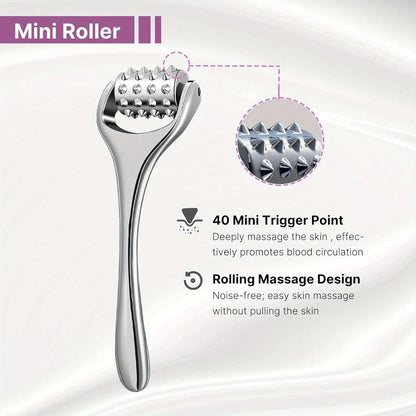 Stainless Steel Ice Roller Beauty Stick – Cooling Face & Eye Massager for Daily Skincare