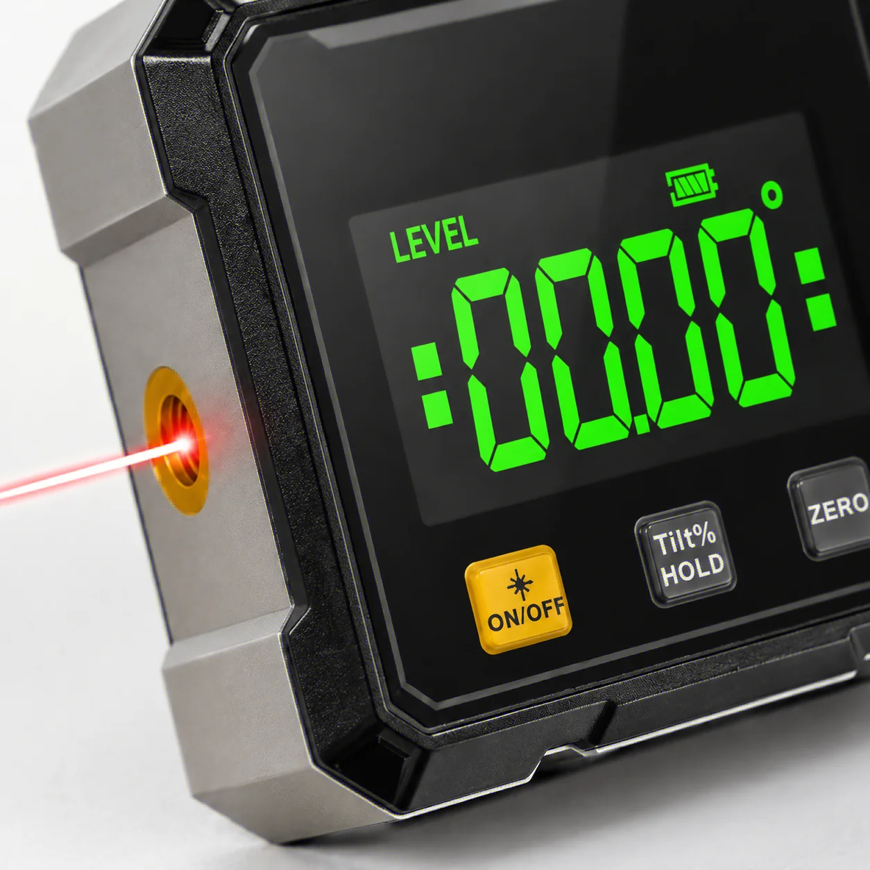 Digital Angle Gauge with Dual Laser – Rechargeable Magnetic Inclinometer & Electronic Protractor