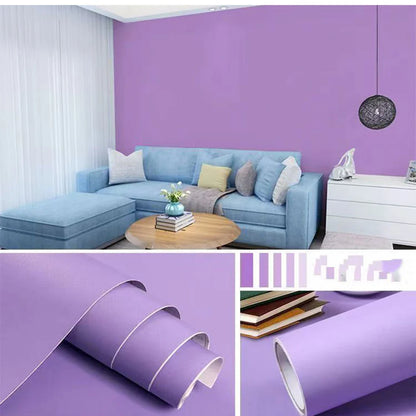 Waterproof Self-Adhesive Wallpaper (14 colours available)