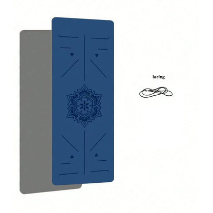 Eco-Friendly TPE Yoga Mat – 6mm Non-Slip Exercise & Pilates Mat (180 × 57cm)