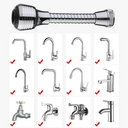 Rotating Tap Extender – High Pressure Kitchen & Bathroom Faucet Attachment