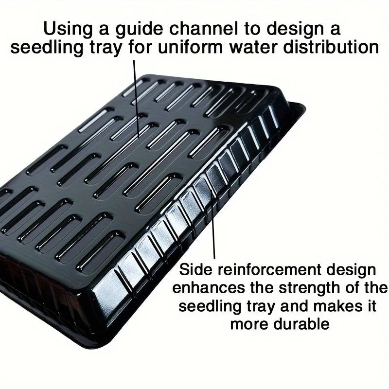 10-Piece Reusable Seedling Tray Set – Seed Starting & Plant Growing Trays