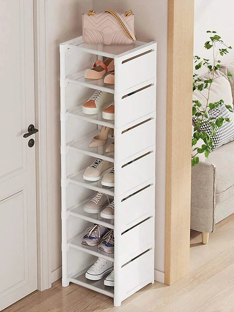 Slim Multi-Layer Shoe Rack – Space-Saving Narrow Shoe Storage Cabinet