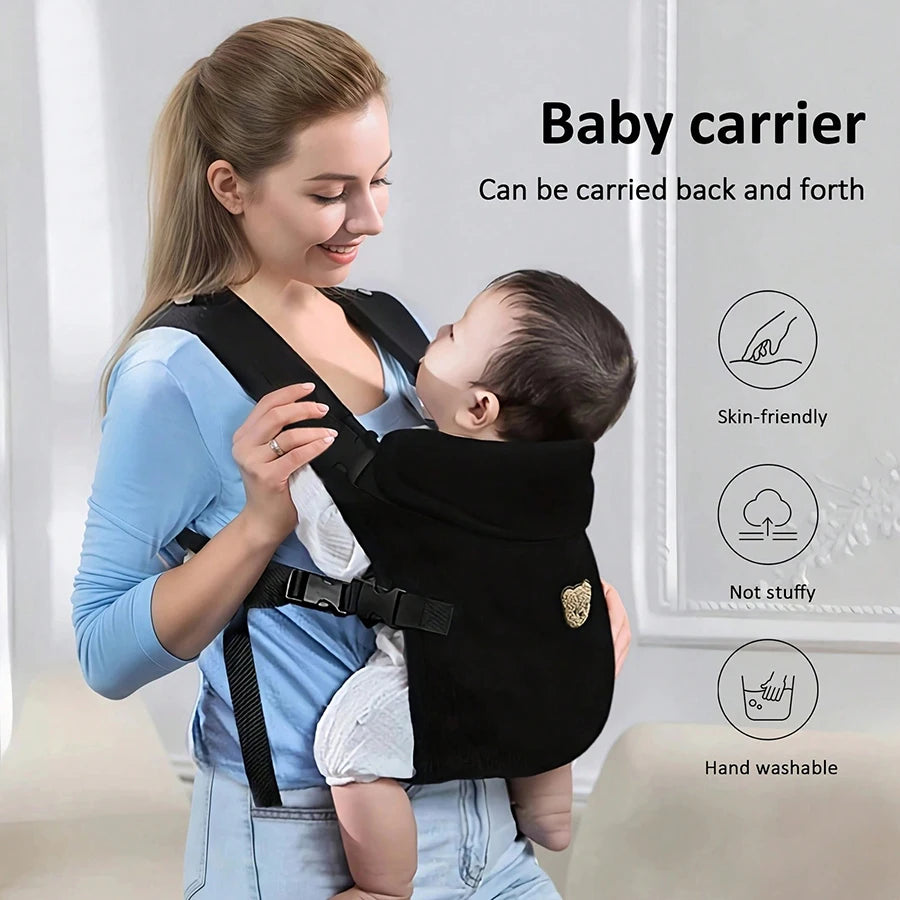 4-in-1 Ergonomic Baby Carrier – Adjustable Front & Back Infant Carrier (Up to 10kg)