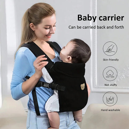 4-in-1 Ergonomic Baby Carrier – Adjustable Front & Back Infant Carrier (Up to 10kg)