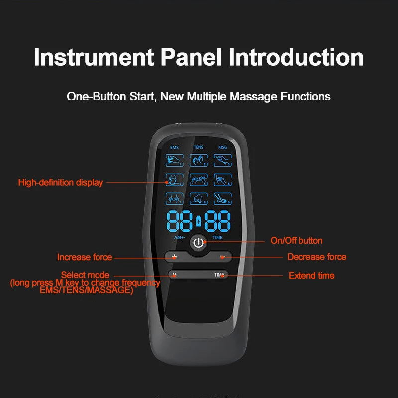 TENS Muscle Stimulator – Electric Pulse Massager for Muscle Relaxation