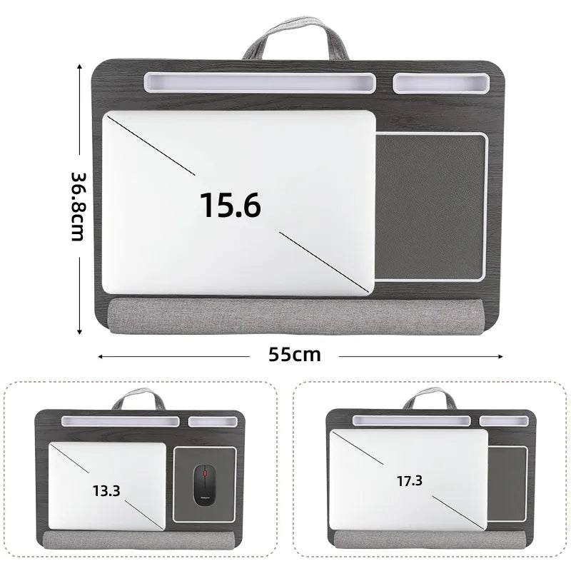 Multi-Purpose Laptop Desk with Mouse Pad – Portable Bed, Sofa & Lap Table
