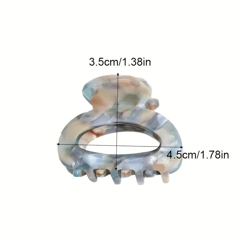 Elegant Oval Hair Claw Clip