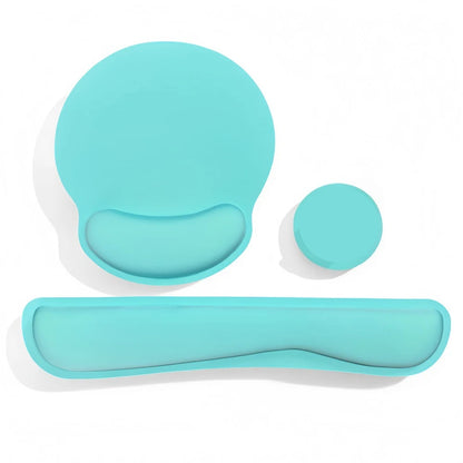 Ergonomic Keyboard Wrist Rest & Mouse Pad Set – 3-Piece Memory Foam Support Kit