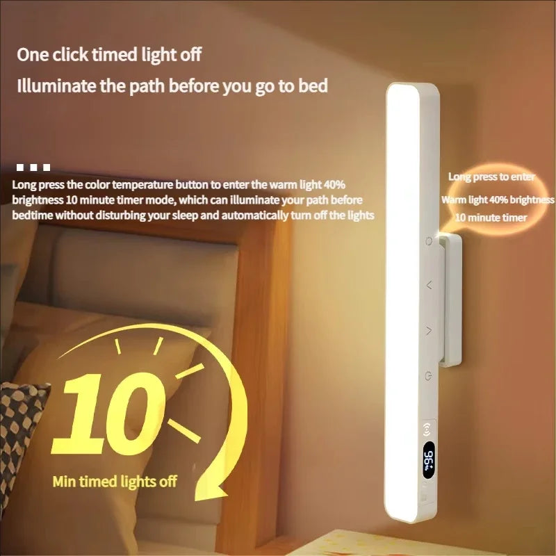 Rechargeable Magnetic LED Desk Lamp – Touch Control Night Light