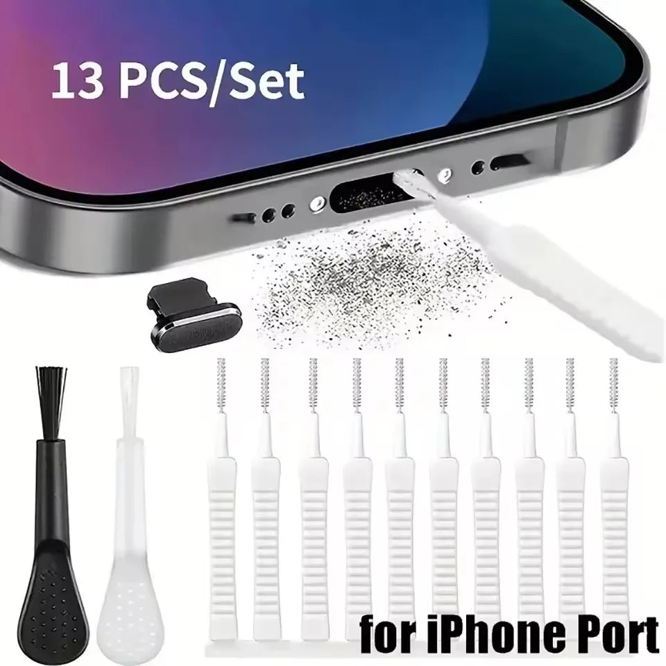 Phone Charging Port Cleaning Kit – Speaker, Earphone & USB Dust Removal Set