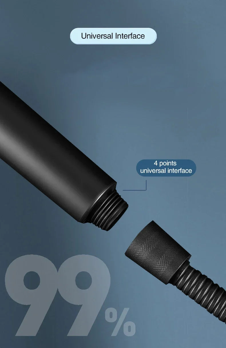 3-Mode High Pressure Shower Head with Built-In Filter & Massage