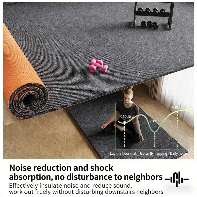 Plush Floor Protection Mat – Anti-Slip Rug for Gaming Chairs, Home Office & Gym Equipment