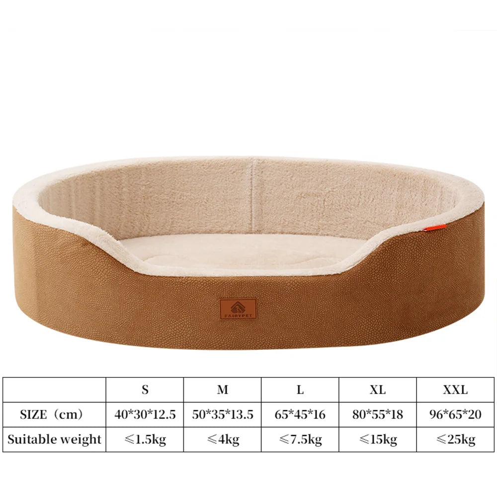 Orthopaedic Waterproof Dog Bed – Plush Winter Sofa Bed for Medium & Large Dogs