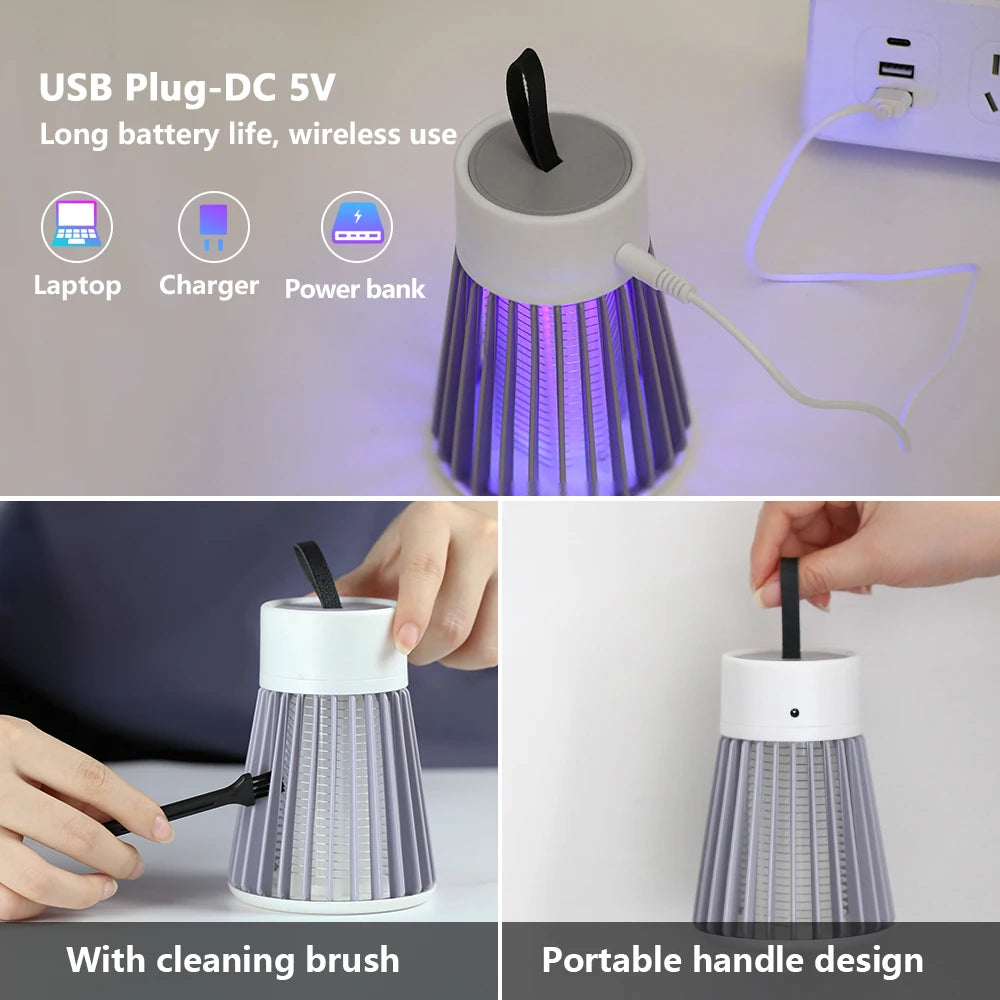 2-in-1 USB Mosquito Killer Lamp – LED Night Light & Insect Trap