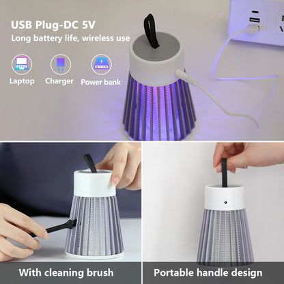2-in-1 USB Mosquito Killer Lamp – LED Night Light & Insect Trap