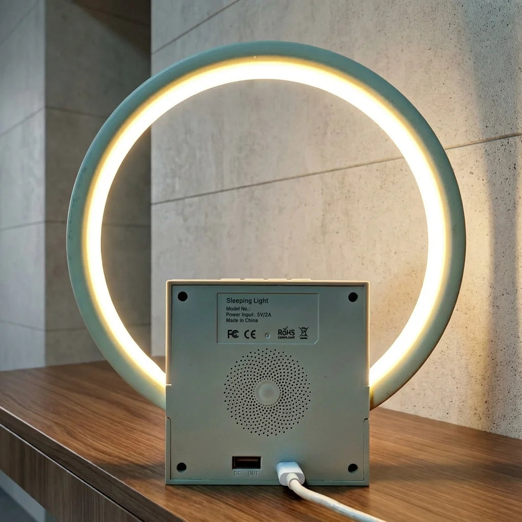 Sunrise Alarm Clock with Bluetooth Speaker, White Noise & Touch Night Light