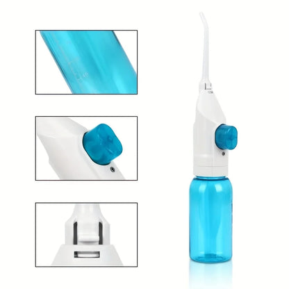 Portable Manual Water Flosser – High Pressure Oral Irrigator for Teeth & Gum Care