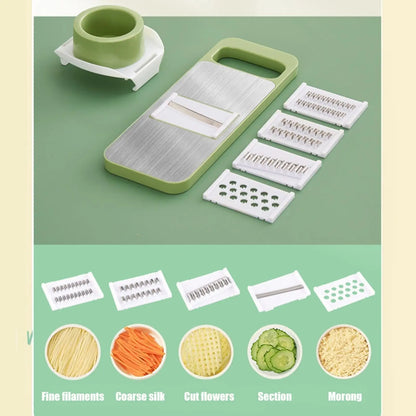 9-in-1 Multi-Function Vegetable Cutter – Mandoline Slicer, Grater & Food Chopper Set