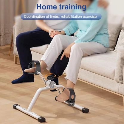 Folding Pedal Exerciser – Adjustable Resistance Arm & Leg Exercise Bike
