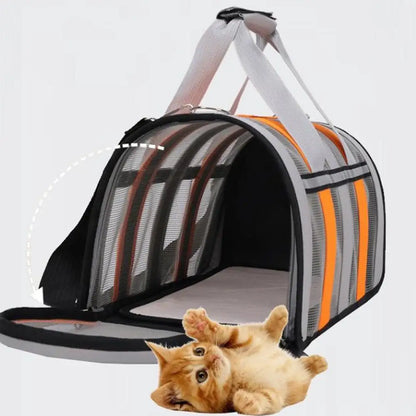 Soft-Sided Pet Carrier Bag – Portable Travel Carrier for Small Dogs & Cats