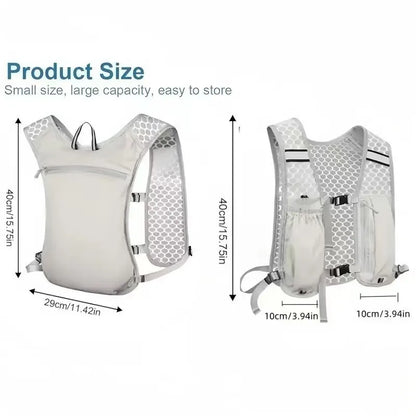 Lightweight Running Hydration Vest – Breathable Sports Backpack for Running, Hiking & Cycling