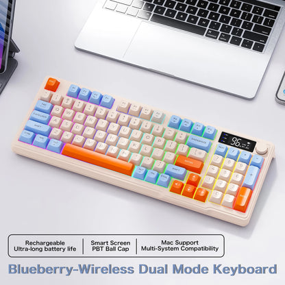 M96 Wireless Gaming Keyboard – Smart Screen Mechanical-Style Keyboard