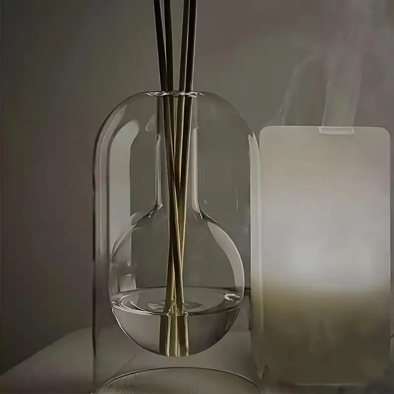 Glass Reed Diffuser Bottle – Decorative Aromatherapy Vase