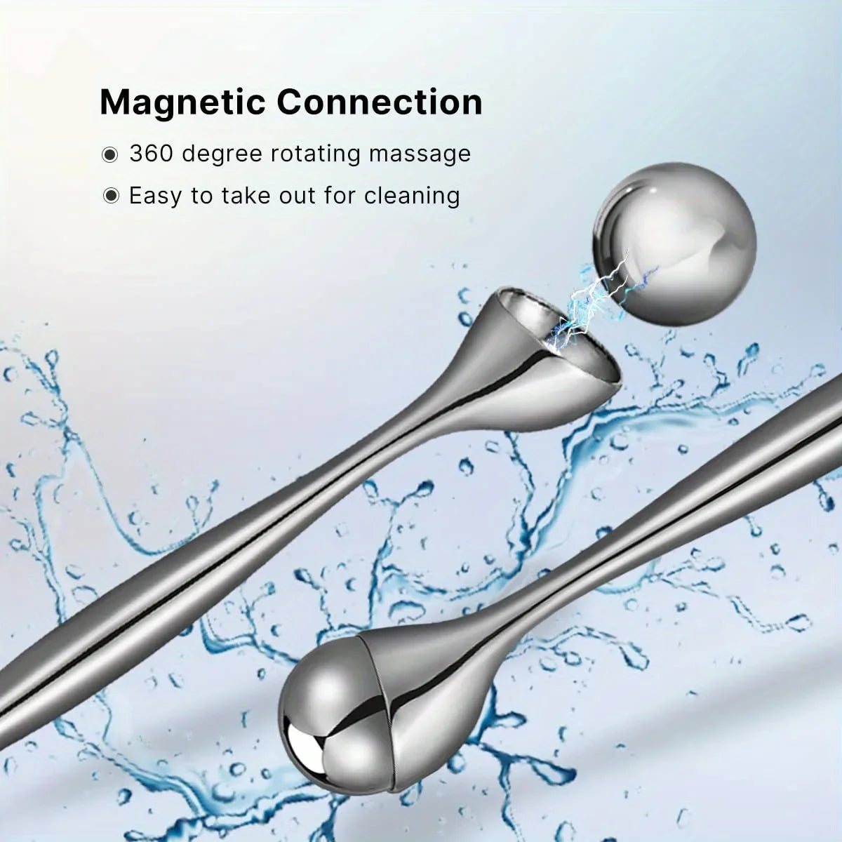 Stainless Steel Ice Roller Beauty Stick – Cooling Face & Eye Massager for Daily Skincare