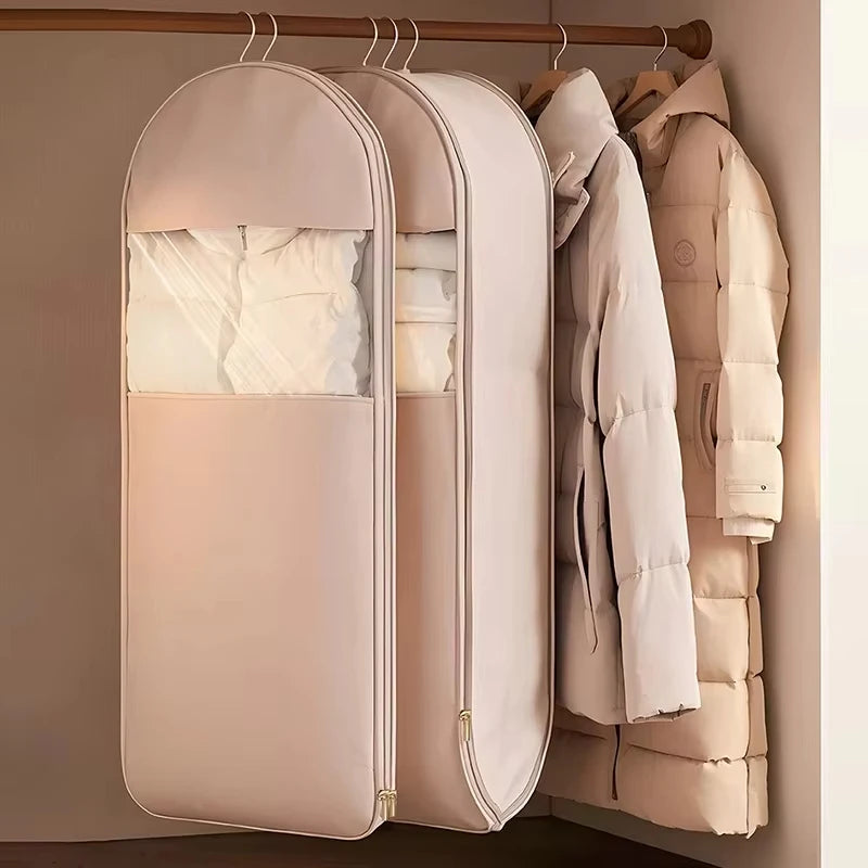 Compressed Hanging Clothes Storage Bag – Visible Wardrobe Organiser
