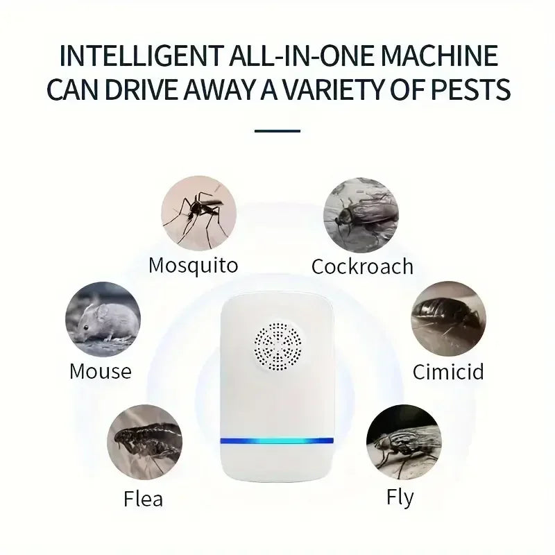 Ultrasonic Pest Repellent Plug-In – Indoor Insect Control Device
