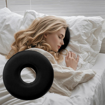 Ear Piercing Pillow for Side Sleepers – Soft Donut Pillow with Ear Hole for Sleeping Comfort